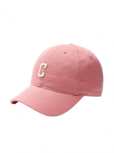 韓國MLB帽 小標白色字母C標女款粉色棒球帽子3ACP7701N-45PKM（9986）
