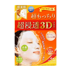 肌美精 3D面膜玻尿酸 橙色 4片/盒