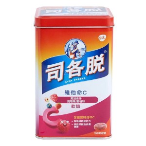 司各脫-維他命C軟糖 - 黑加子雜莓味/蜜桃味150粒