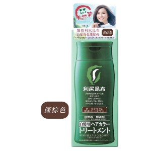 飄然 深棕色 利尻昆布白髮染色護髮膏 200g （4027)