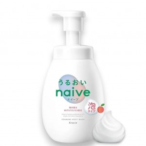 Kracie Naive 濃厚泡泡沐浴露 #桃葉保濕 600ml-0737
