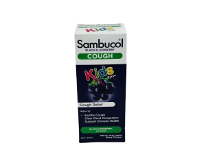 Sambucol - 黑接骨木兒童閏喉糖漿 120ml (2歲+) - 綠色