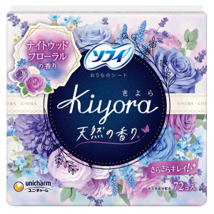 蘇菲 Kiyora 舒爽清香衛生護墊自然花香 (紫色、無香) 72片