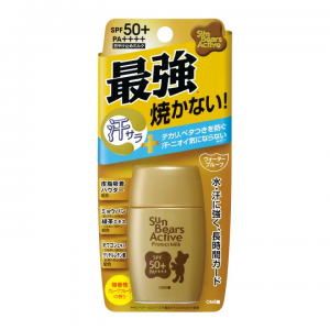 近江兄弟 小熊防曬 強力防汗防水防曬霜 SPF50+ PA++++ 30g金色 -1707